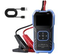 Outil d'analyse de batterie automobile 12 V 24 V avec affichage couleur pour voiture, moto, véhicules électriques, diagnostic en temps réel, testeur de charge de batterie haute précision