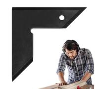 Outil d'angle, équerre en d'aluminium pour angles de 45 et 90 degrés - Règle à angle droit pour menuiserie, laboratoires, chantiers, travaux de projet, mise en page et