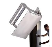 Outil d'angle pour cloisons sèches - Truelle de finition en acier inoxydable, lisseur de béton résistant à l'usure, pelle à boue de précision, plâtre durable, poignée ergonomique confortable