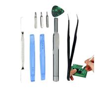 Outil d'aperçu d'ouverture électronique, outils de relations téléphoniques,Kit d'outils de réparation en métal Spudger Precision | Ensemble de pincettes anti-amine, fournitures de démontage