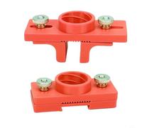 Outil d'application de colle pour bords réglables de 10 à 22 mm pour panneaux de bois, applicateur de colle précis avec raccord de bouteille pour bricolage et construction de meubles, lot de 2 (orange