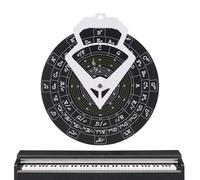 Outil d'apprentissage de la guitare, 34 x 30 x 1 cm, roue d'assistant portable, idéale pour les adultes et les étudiants, ensemble de livres pour les débutants pour pratiquer la mélodie et les accords