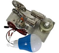 Outil d'apprentissage de la physique Stirling Moteur Générateur démontre la conversion d'énergie mécanique Mains sur le générateur de moteur éducatif