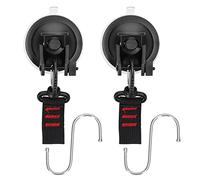 Outil d'arrimage multifonction à ventouse robuste avec crochet en S pour voiture, bagages, bâches, tentes, auvents, voiles solaires, toits ouvrants, connexions sans filetage, camping