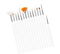 Outil d'art des ongles pratique 15 pièces Ensemble de pinceaux et de points pour ongles créatifs en gel Designs Outils de peinture d'ongles