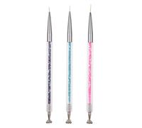 Outil D'art D'ongle Double Tête Aimant Stylo Peinture Liner Pour Bricolage 3d Magnetique Chat Brosse Sculpture En Relief Sculpture Fa?Onnage Peinture