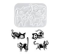 Outil d'artisanat d'Halloween de crâne de silicone de catégorie comestible pour les porte-clés en résine pendentifs décoration facile démolition flexible de silicone de cuisson
