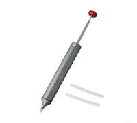 Outil d'aspiration de pompe à dessouder en aluminium pour enlever la soudure - Stylo à ventouse portable avec buse anti-obstruction et embouts remplaçables