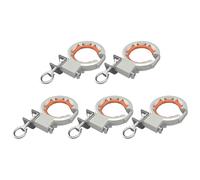Outil d'assistant de câblage de pont solide de 65 mm pour câble de 65 mm - Broches lisses - Pince réglable à 330 degrés pour pont de chantier de construction - Outil de traction de câble