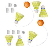 Outil d'auto-formation à badminton, 3pcs Badminton Self Practice Trainer Aide, auto-exercice de badminton Kit d'entraînement unique avec des cordons élastiques pour les enfants Adulte - Style 1