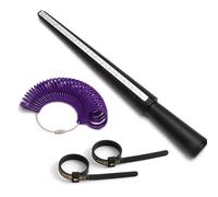 Outil de baguier robuste pour une lecture rapide de la circonférence des doigts, facilitant l'identification de la taille des anneaux pour une lecture rapide de la circonférence sans aide d'expert