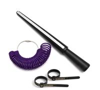 Outil de baguier robuste pour une lecture rapide de la circonférence des doigts, facilitant l'identification correcte de la taille des bagues, calculateur efficace de taille des bagues pour un calcul