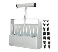 Outil de Blocage de Terre, Fabricant de Blocs de 5cm en Acier Galvanisé avec Poignée Ergonomique - Gain de Temps et Protection des Racines pour Semis, Boutures et Culture en