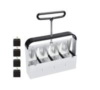 Outil de blocage de terre manuel - Outil de jardinage presse motte - 5,1 cm - Bloque le sol - Avec poignée antidérapante, presse motte pour semis, confortable pour planter, transplanter, serre