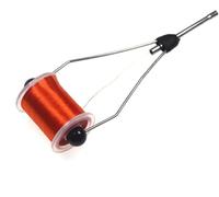 Outil de bobine noire, pointe en céramique, mouches, support de bobine, poids léger, outils de reliure pour porte-bobine standard, bobines pour machine à coudre, pêche à la mouche, accessoires