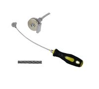 Outil de bouchon de vidange d'huile 33 cm - Clé magnétique puissante anti-brûlure - Outil de retrait de bouchon de vidange d'huile avec tige flexible