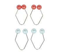 Outil de Boules de Formateur de Fossette pour Le kit amélioré de Formation de Muscle de Peau de Sourire sans Conception portative de Joue de Chirurgie (Rouge et Bleu)