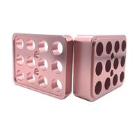 Outil de Bricolage pour Rouge À Lèvres, Moule À Rouge À Lèvres en Aluminium À 12 Trous, Support de Moule pour Baume À Lèvres, Fabricant de Remplissage de Baume À Lèvres pour la Fabrication