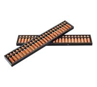 Outil de calcul mathématique pour les enfants, Abacus professionnel à 23 colonnes et 5 perles, outil d'apprentissage des mathématiques et de comptage éducatif avec bouton de réinitialisation, lot de 2