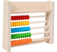 Outil de calcul mathématique pour les enfants, Boulier en bois avec cartes mathématiques Comptage Apprentissage préscolaire Mathématiques éducatives Calculs mathématiques Compteurs
