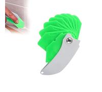 Outil de Calfeutrage 9-en-1 Polyvalent, Spatula, Extracteur et Applicateur de Mastic, Raclette Pliante pour Joints, Finisseur de Mastic pour Salle de Bain, Cuisine,Fenêtres et Portes (Green)