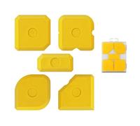 Outil de calfeutrage en silicone - Kit de finition pour mastic - Applicateurs de joints de fenêtre et de porte - Outil de retrait de calfeutrage - Spatule et grattoirs