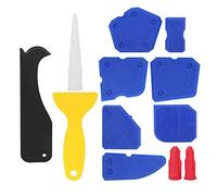Outil de Calfeutrage, Outil de Retrait de Coulis, Outil de Retrait de Calfeutrage, Kit d'outils de Finition de Colle de Verre, 12 Pièces, épandeur de Mastic en Plastique,
