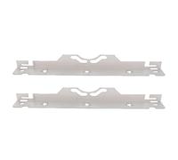 Outil de Calibrage de Roue 2PCS, Alliage d'acier Argenté, Plaque d'Alignement de Déport pour Véhicules - Haute Durabilité, Mesure Précise, Compatible Multi - Véhicules