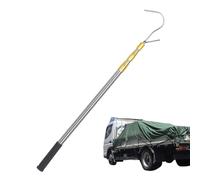 Outil de camion de de - Grabeur de cargaison magnétique, Retriever en acier inoxydable | Pôle de traction télescopique robuste avec crochet, outil de saisie de barre de toit extensible pour le