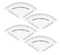 Outil de cartographie de règle sourcil 4 pièces, règle cartographie sourcils réglable, guide dessin sourcils Microblading pour un usage professionnel et domestique