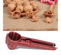 Outil de casse-noisette multifonction en aluminium en forme de tasse rouge, outil de casse-noix en acier inoxydable pour noix, graines de melon de châtaignier