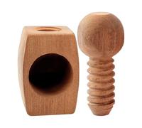 Outil de casse-noix, manuel en noyer et ouvre-châtaignier pour les bombardements faciles avec poignée ergonomique, noisette portable et éplucheur de noisettes pour la cuisine quotidienne, les collatio