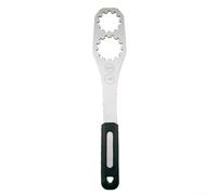 Outil de cassette de vélo robuste en acier inoxydable pour roue d'inertie 11T 12T ixe Argent Support de pignon de vitesse n métal solide pour réparation de roue arrière et dispositif de