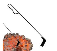 Outil de cendres de charbon - Nettoyant robuste en acier inoxydable pour une utilisation intensive - Long râteau de cheminée - Pour barbecue, foyer, four à pizza, barbecue, jardin
