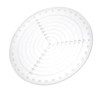 Outil de centrage acrylique 20x20x1cm pour dessiner des cercles | Composites et feuilles acryliques, aide au centrage simple, usage bricolage et apprentissage