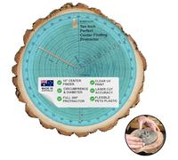 Outil de centrage circulaire 10" - Centreur rond pour tournage sur bois - Rapporteur, traceur de cercles et centreur de tourillons - PETG transparent - Fabriqué en Australie