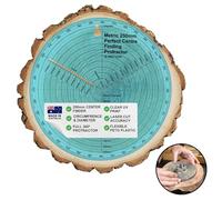 Outil de centrage circulaire 250 mm - Centreur rond pour tournage sur bois - Rapporteur, traceur de cercles et centreur de tourillons - PETG transparent - Fabriqué en Australie