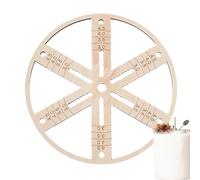 Outil de centrage de bougie - Support de stabilisateur en bois, guide plat | Dispositif de centrage de précision avec finition lisse, construction durable pour jar, v