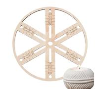 Outil de centrage de mèche en bois, stabilisateur multi-mèches, accessoire de support rond et plat, aide artisanale robuste pour la fabrication de bougies, petit 15 cm, grand 20 cm, pour loisirs
