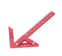 Outil de centrage, marqueur en alliage d'aluminium pour le travail du bois, traçage vertical à 45°, centrage sur disques et arbres, argenté, 100 mm, 1 pièce