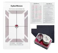 Outil de centre de classement de cartes pour Pokemon, outils de mesure de cartes à collectionner, livré avec un kit de chiffon de nettoyage et une loupe 30x pour les dernières normes de classement