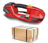 Outil de cerclage électrique, Outil de cerclage portatif Automatique pour feuillard PP/Pet avec Batterie Rechargeable, Outil de cerclage Automatique à Tension réglable pour l'embal