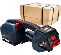 Outil de cerclage électrique pour 11-16 Mm de largeur 0,4-1,2 Mm d’épaisseur bande PP/PET, Machine de cerclage électrique portative avec Tension réglable 900-3200N