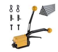 Outil de cerclage en acier pour un emballage sûr, machine d'emballage manuelle sans joint, bander robuste pour une fixation efficace du paquet, compatible avec les bandes en acier