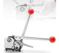 Outil de cerclage en acier, tendeur de coupe-ruban métallique pour emballage manuel, outil 3 en 1 pour sangles en acier de 16/19 mm de largeur, machine à ruban sans joint