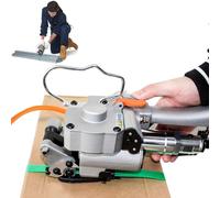 Outil De Cerclage Pneumatique, Machine De Cerclage Manuelle À Chaud Pour Métaux, Pour Bandes De 19 À 25 Mm De Largeur, Tension Maximale De 3500 N, Machine D'emballage Automatique Pour Le Cerclage De M