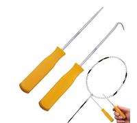 Outil de chaîne de tennis Racket, outils de crochet de chaîne de tennis | Crochet de filetage de cône de raquette, crochet racquet Awl, aide à la corde de l'extracteur de raquette pour tennis, b