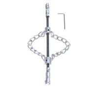 Outil de chaîne multi-usage pour enlever les blocages, design de tige flexible avec têtes interchangeables pour différents diamètres de tuyaux, outil de détartrage des canalisations
