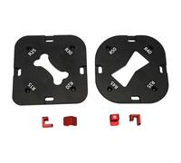 Outil de chanfreinage en aluminium pour le travail du bois avec 8 variantes de rayon pour des applications cohérentes et précises de garniture d'angle (R15-30)