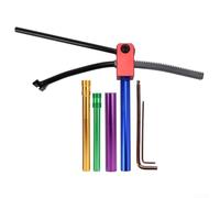 Outil de changement de pneu MOTOrcycle pour roues de 40,6 à 53,3 cm avec taille réglable, mécanisme rétractable et diamètre d'essieu compatible pour une utilisation hors route